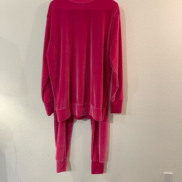 Laina Rauma SET Barbiecore Velour loungesuit velour club bed leisure lainarauma - Picture 15 of 16